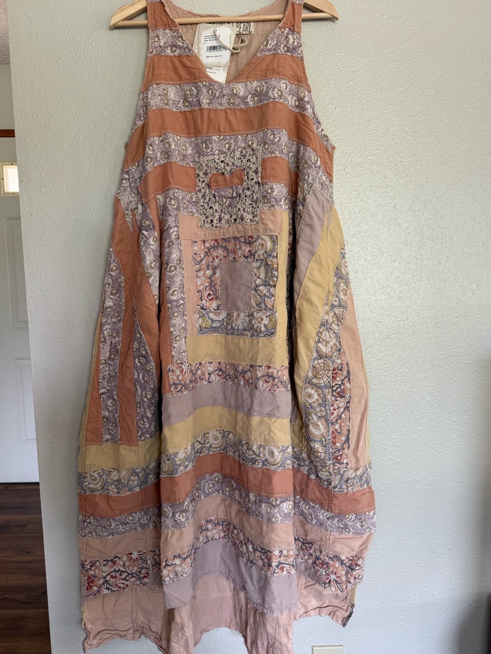 Magnolia Pearl Quiltwork Layla Tank Dress O/S💖NEW WITH TAGS💖BOHO💖Lined Cotton - Picture 11 of 12